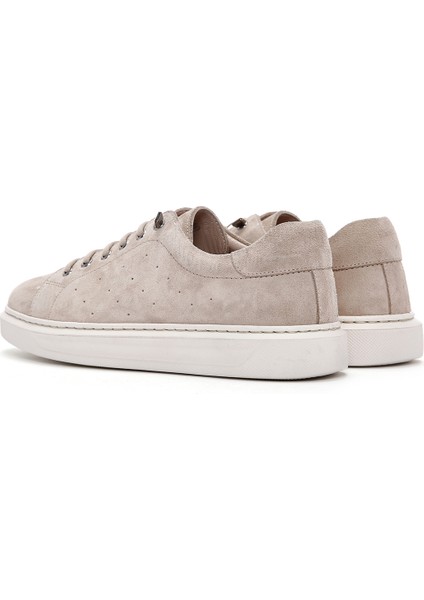 Kadın Bej Bağcıklı Süet Deri Sneaker indirimleri