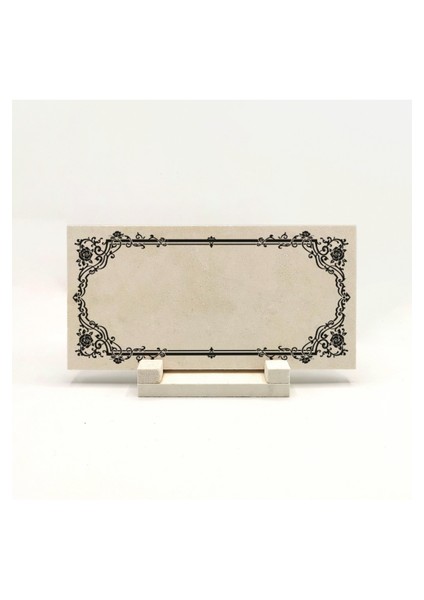 Geleneksel Hat Sanatı ile Doğal Taş Üzerine Yazılı Masaüstü Isimlik indirimleri