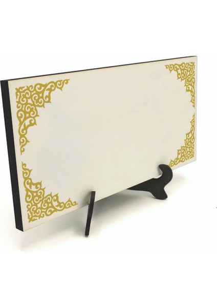 Geleneksel Hat Sanatı ile Mdf Üzerine Yazılı Masaüstü Isimlik fırsatları