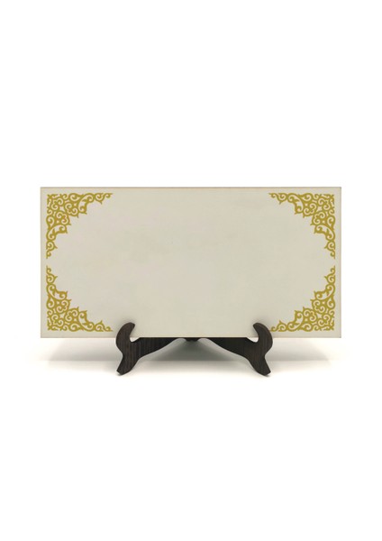 Geleneksel Hat Sanatı ile Mdf Üzerine Yazılı Masaüstü Isimlik indirimleri