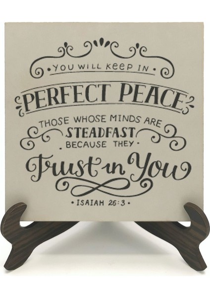 Yeşaya 26:3 Ayetibaskılı Mdf Masaüstlük fiyatları