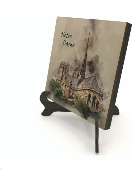 Notre Damebaskılı Mdf Masaüstlük