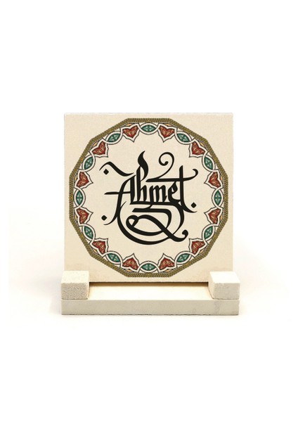 Geleneksel Hat Sanatı ile Doğal Taş Üzerine Yazılı Masaüstü Isimlik fiyatları