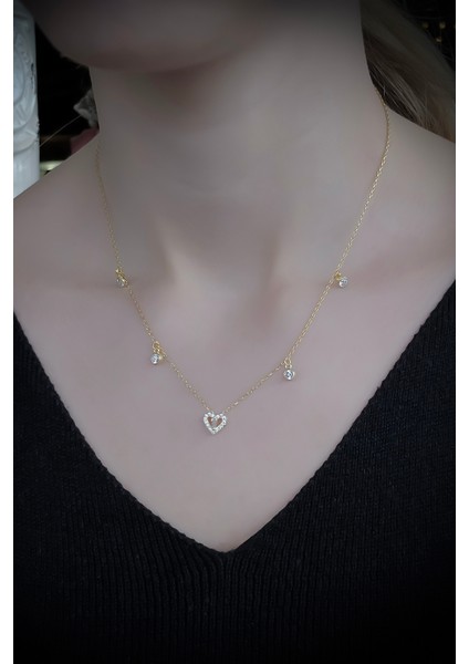 925 Ayar Kalp Tasarımlı Kolye fiyatları