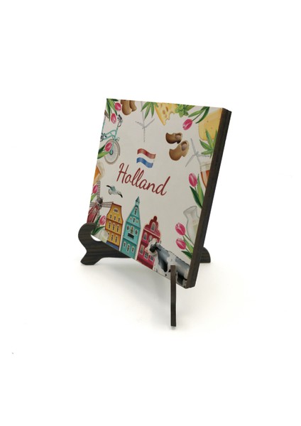 Hollanda Sembolleribaskılı Mdf Masaüstlük