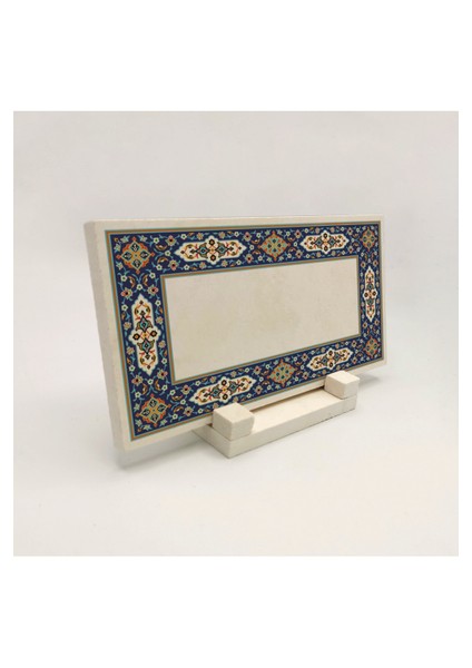 Geleneksel Hat Sanatı ile Doğal Taş Üzerine Yazılı Masaüstü Isimlik fırsatları