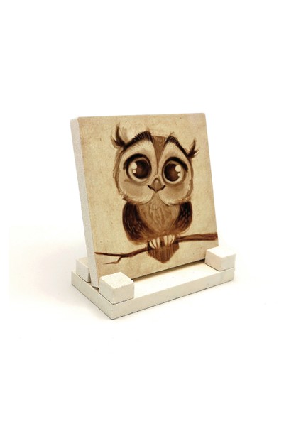 Baykuşbaskılı Doğaltaş Masaüstlük