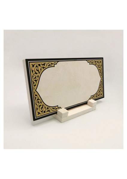 Geleneksel Hat Sanatı ile Doğal Taş Üzerine Yazılı Masaüstü Isimlik fırsatları