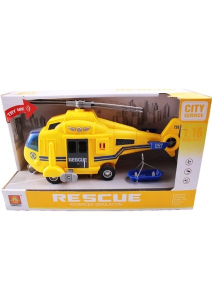 Kzl WY750A 1:16 Sesli ve Işıklı Helikopter 89271 Sarı