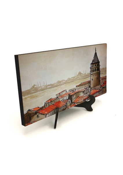 Galata Kulesibaskılı Mdf Masaüstlük