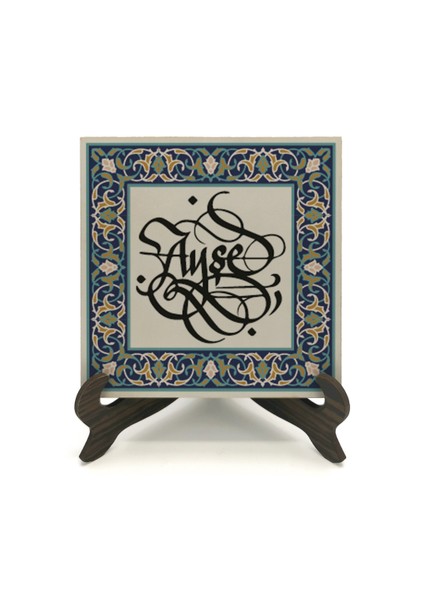 Geleneksel Hat Sanatı ile Mdf Üzerine Yazılı Masaüstü Isimlik fiyatları