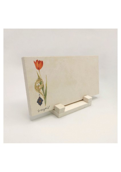 Geleneksel Hat Sanatı ile Doğal Taş Üzerine Yazılı Masaüstü Isimlik fırsatları