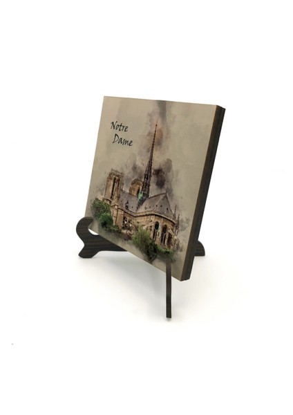 Notre Damebaskılı Mdf Masaüstlük