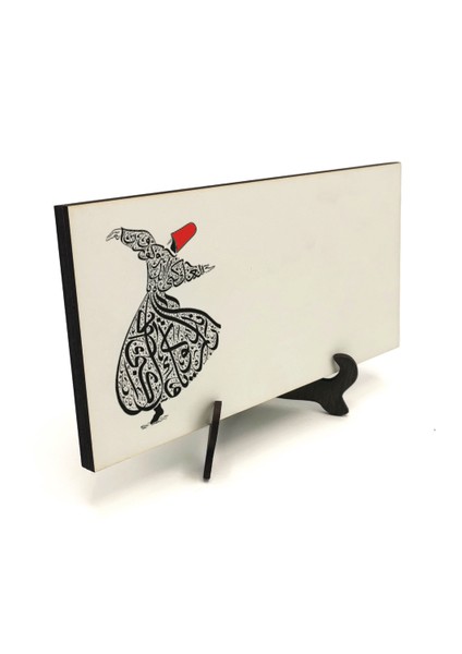 Geleneksel Hat Sanatı ile Mdf Üzerine Yazılı Masaüstü Isimlik fırsatları