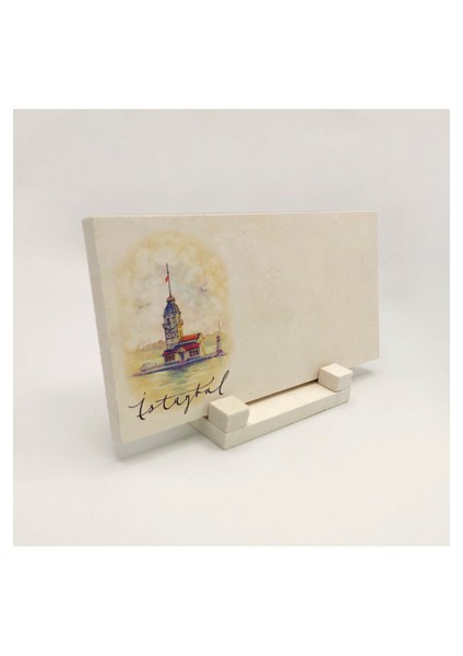 Geleneksel Hat Sanatı ile Doğal Taş Üzerine Yazılı Masaüstü Isimlik fırsatları