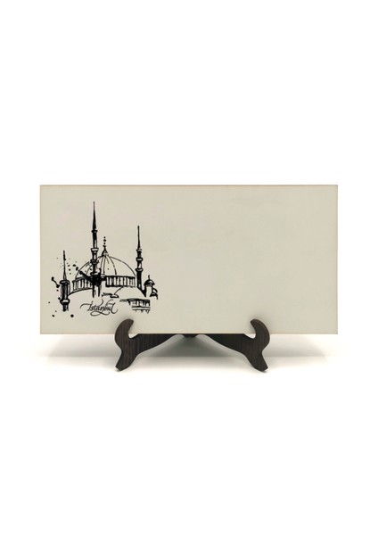 Geleneksel Hat Sanatı ile Mdf Üzerine Yazılı Masaüstü Isimlik indirimleri