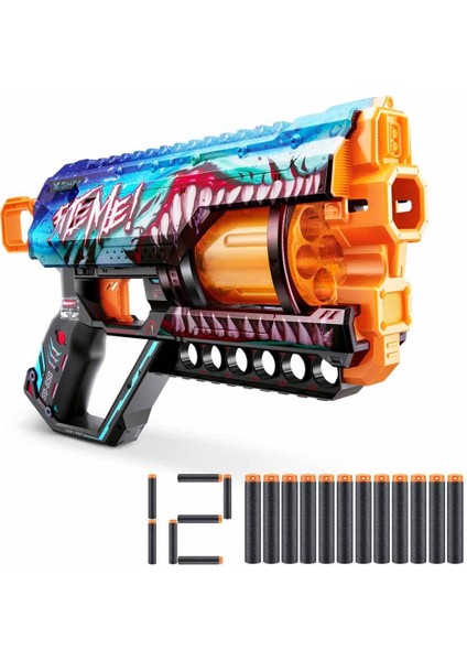 X-Shot Skins Griefer 12 Mermili Sünger Dart Atan Silah 32 cm S00036561 Shark Thrasher