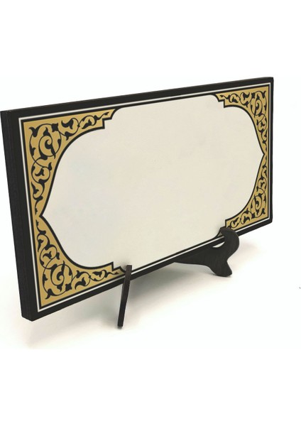 Geleneksel Hat Sanatı ile Mdf Üzerine Yazılı Masaüstü Isimlik fırsatları