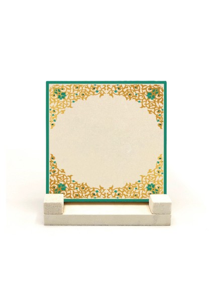 Geleneksel Hat Sanatı ile Doğal Taş Üzerine Yazılı Masaüstü Isimlik indirimleri