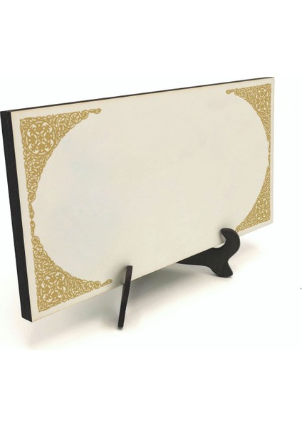 Geleneksel Hat Sanatı ile Mdf Üzerine Yazılı Masaüstü Isimlik fırsatları