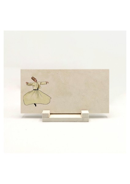 Geleneksel Hat Sanatı ile Doğal Taş Üzerine Yazılı Masaüstü Isimlik indirimleri