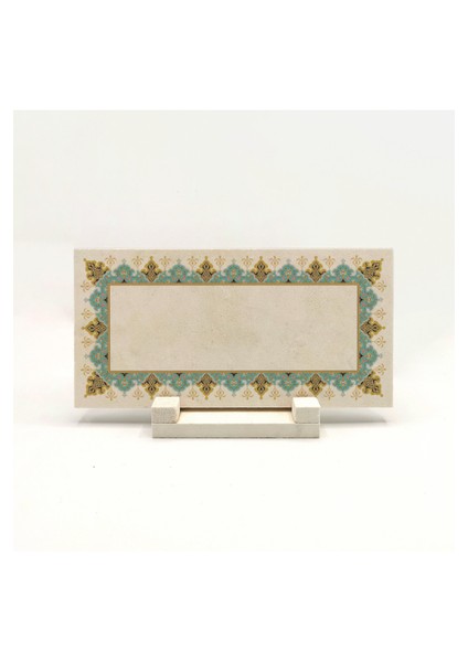 Geleneksel Hat Sanatı ile Doğal Taş Üzerine Yazılı Masaüstü Isimlik indirimleri