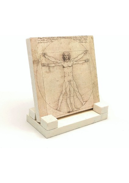 Vitruvius Adamıbaskılı Doğaltaş Masaüstlük