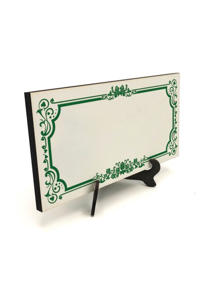 Geleneksel Hat Sanatı ile Mdf Üzerine Yazılı Masaüstü Isimlik fırsatları