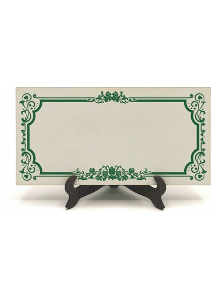 Geleneksel Hat Sanatı ile Mdf Üzerine Yazılı Masaüstü Isimlik indirimleri