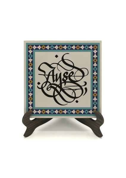 Geleneksel Hat Sanatı ile Mdf Üzerine Yazılı Masaüstü Isimlik fiyatları