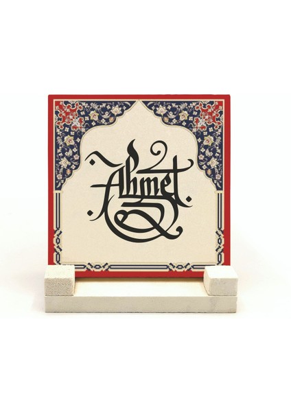 Geleneksel Hat Sanatı ile Doğal Taş Üzerine Yazılı Masaüstü Isimlik fiyatları