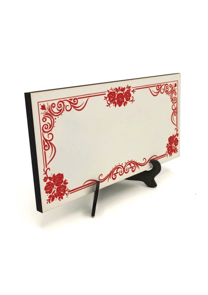 Geleneksel Hat Sanatı ile Mdf Üzerine Yazılı Masaüstü Isimlik fırsatları