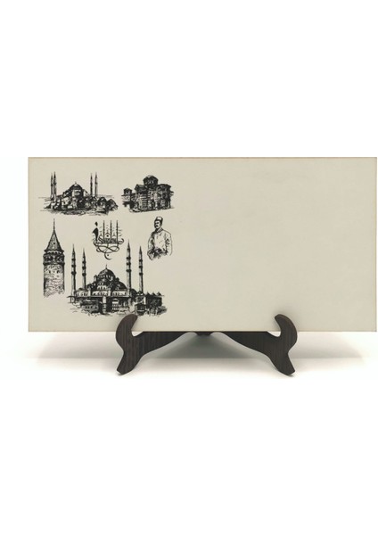 Geleneksel Hat Sanatı ile Mdf Üzerine Yazılı Masaüstü Isimlik indirimleri