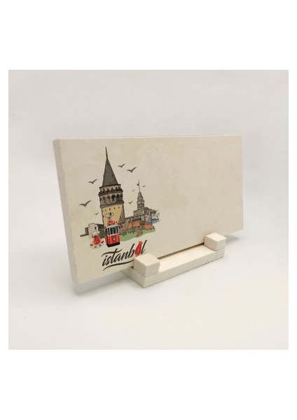 Geleneksel Hat Sanatı ile Doğal Taş Üzerine Yazılı Masaüstü Isimlik fırsatları