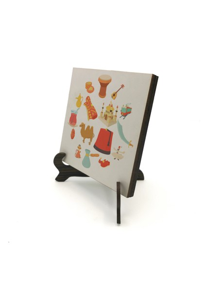 Ortadoğu Sembolleribaskılı Mdf Masaüstlük