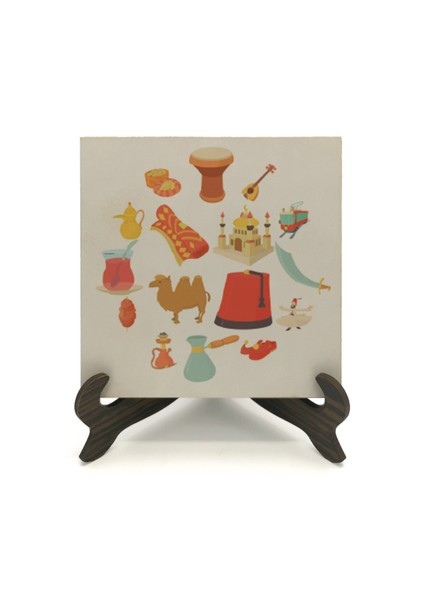 Ortadoğu Sembolleribaskılı Mdf Masaüstlük fiyatları