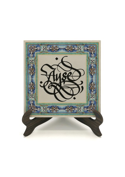 Geleneksel Hat Sanatı ile Mdf Üzerine Yazılı Masaüstü Isimlik fiyatları