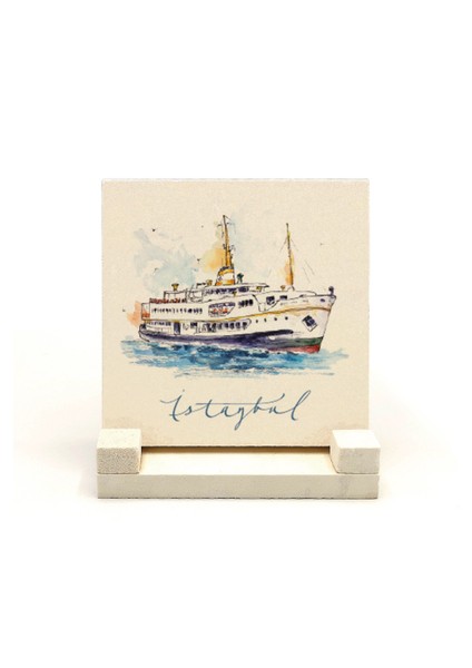 Istanbul Vapurbaskılı Doğaltaş Masaüstlük fiyatları