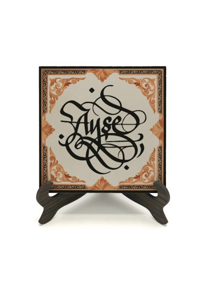 Geleneksel Hat Sanatı ile Mdf Üzerine Yazılı Masaüstü Isimlik fiyatları