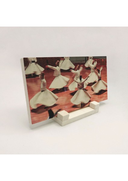 Mevlevi Ayinibaskılı Doğaltaş Masaüstlük