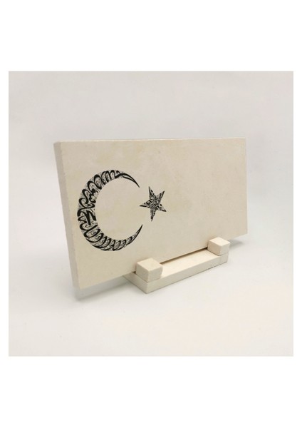 Geleneksel Hat Sanatı ile Doğal Taş Üzerine Yazılı Masaüstü Isimlik fırsatları