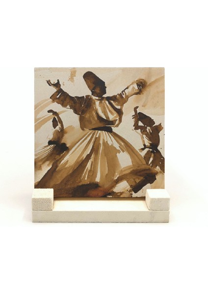 Semazen Baskılı Doğaltaş Masaüstlük fiyatları