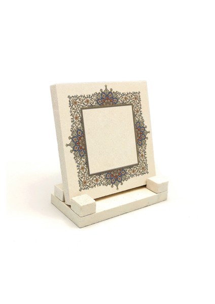 Geleneksel Hat Sanatı ile Doğal Taş Üzerine Yazılı Masaüstü Isimlik