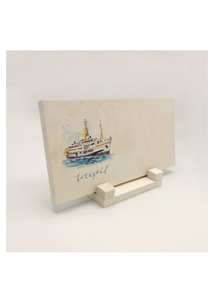 Geleneksel Hat Sanatı ile Doğal Taş Üzerine Yazılı Masaüstü Isimlik fırsatları