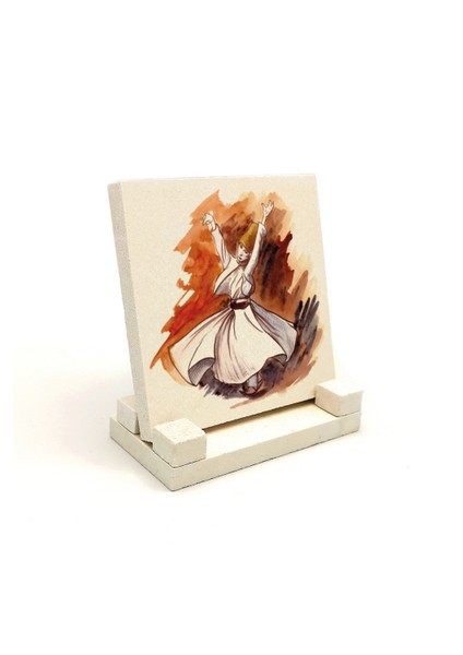 Semazen Baskılı Doğaltaş Masaüstlük