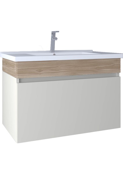 Harmony 80 cm Lavabo Dolabı Light Grey KB710014