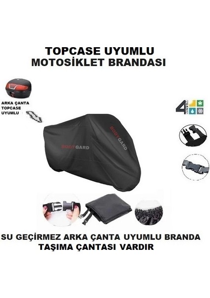 Triumph Street Scrambler Motosiklet Brandası Arka Çanta Uyumlu Branda,örtü