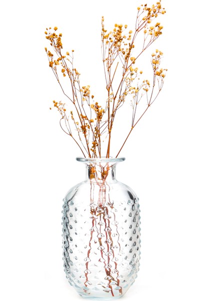 25 cm Damla Kabartmalı Cam Vazo