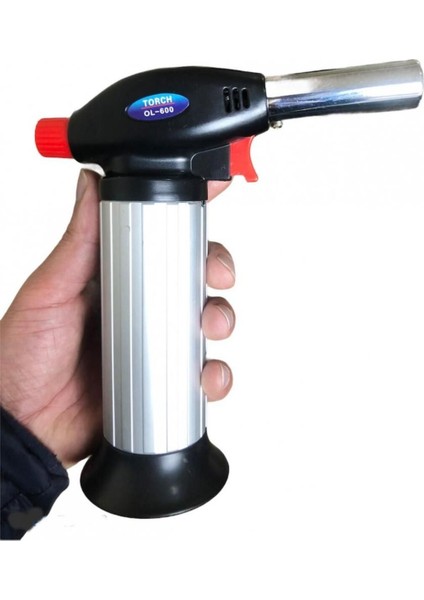 Main Shop Alev Tabancası Büyük Çakmak 1300 Derece Isı Ayarlanılabilir Büyük Boy Pürmüz 1 Adet