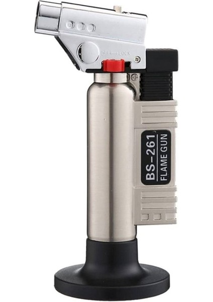 Main Shop BS-261 Doldurulabilir Bütan Gaz Torch Pürmüz Mavi Alev Çakmak